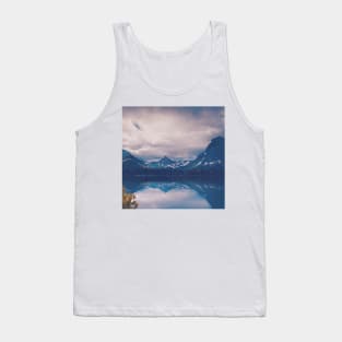 Landscape Photography, Mountain Ranges and Beautiful Lake Tank Top